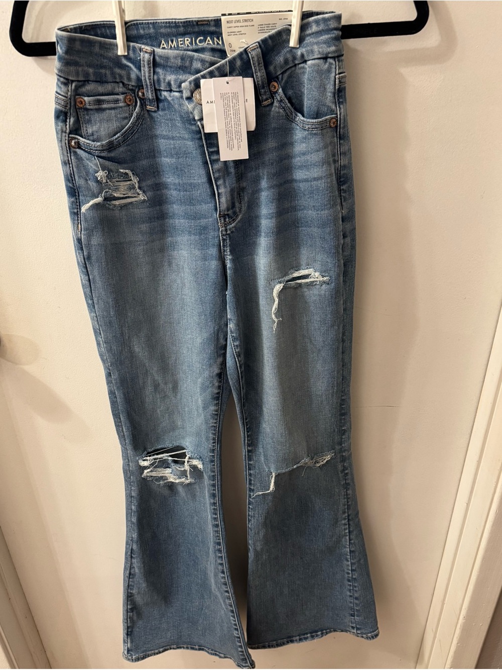 American Eagle Next Level size 0 short curvy super high rise flare